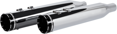 Khrome Werks - Khrome Werks 4.50 HP-Plus Mufflers Twin Cam FLH Chrome w/Tracer tip