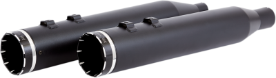 Khrome Werks - Khrome Werks 4.50 HP-Plus Mufflers Twin Cam FLH Black w/ Tracer tip