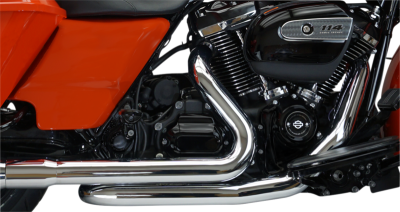 Khrome Werks - Khrome Werks Crossover Header Chrome w/Heat Shields Milwaukee-8