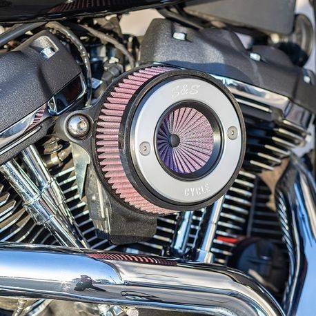 S&S Cycle Stealth Air Stinger Air Cleaner Kit - Chrome Ring