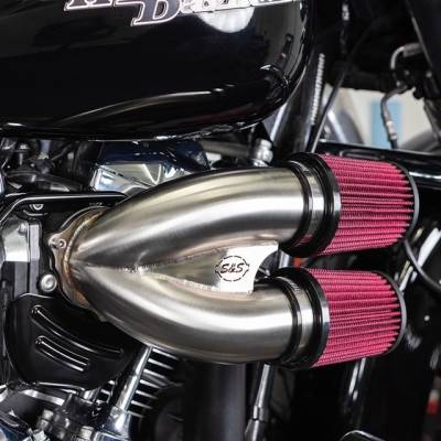 S&S Cycle - S&S Tuned Induction Air Cleaner Stainless Steel - H-D Twin Cam TBW