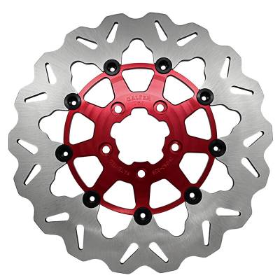 Galfer - Galfer Brake Rotor - Front 11.8" Standard Floating Wave - Red Carrier