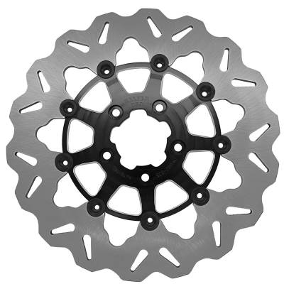 Galfer - Galfer Brake Rotor - Front 11.8" Standard Floating Wave - Contrast Carrier