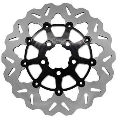 Galfer - Galfer Brake Rotor - Rear 11.8" Standard Floating Wave - Contrast Carrier