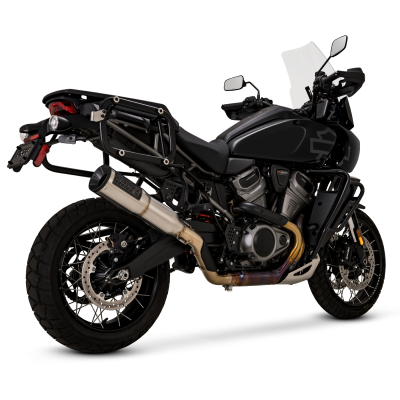 Vance & Hines - Vance & Hines Adventure Hi-Output Slip-On - Stainless - H-D Pan America