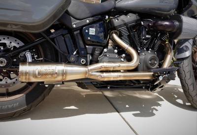 Fuel Moto - Fuel Moto Contender 2/1 Exhaust Stainless Milwaukee-8 Softail