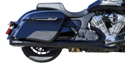 S&S Cycle - S&S Broadhead Slip on Mufflers Black Indian Challenger Chieftain Roadmaster