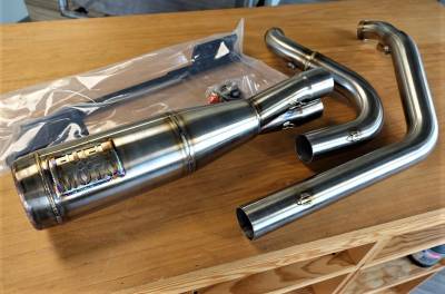 Fuel Moto - Fuel Moto Contender 2-into-1 Exhaust Stainless Softail 00-17 Twin Cam