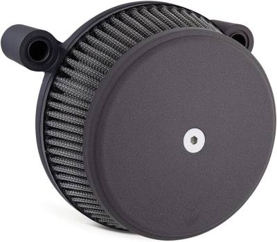 Arlen Ness - Arlen Ness Big Sucker Stage 1 Air Cleaner - Smooth - Wrinkle Black - Touring, FLST, FXD (TBW)