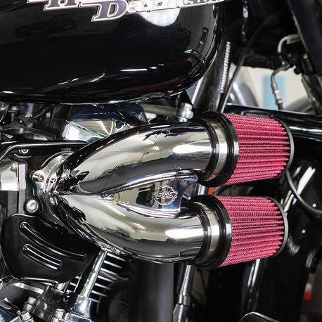 S&S Cycle Tuned Induction Air Cleaner Kit - Chrome - Milwaukee