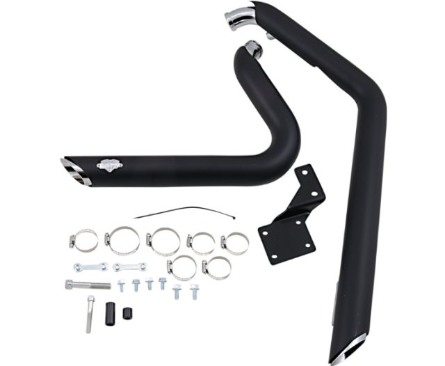 Vance & Hines Shortshots Staggered Exhaust - Matte Black Ceramic