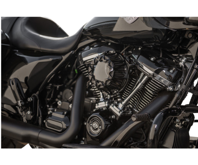 Arlen Ness Crossfire Air Cleaner - Black Anodized - Milwaukee-8