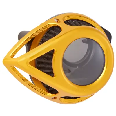 Arlen Ness - Arlen Ness Clear Tear Air Cleaner - Gold - Milwaukee-8
