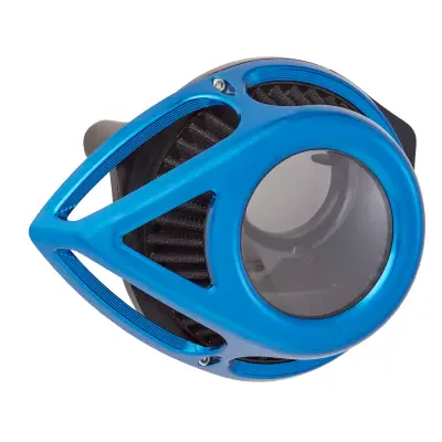 Arlen Ness - Arlen Ness Clear Tear Air Cleaner - Blue - Milwaukee-8