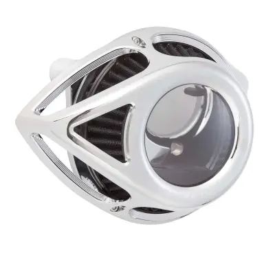 Arlen Ness - Arlen Ness Clear Tear Air Cleaner - Chrome - Twin Cam FBW