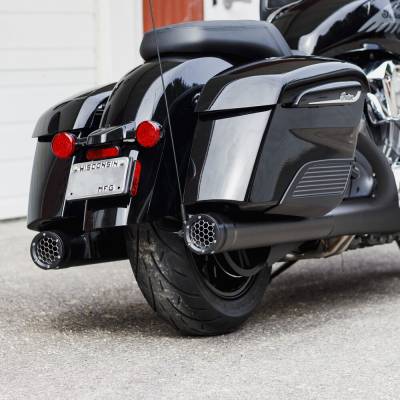 Firebrand - SPECIAL PURCHASE Firebrand Grand Prix Slip-On Muffler - Black - Indian Chieftain Challenger