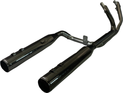 Khrome Werks - Khrome Werks 2 Into 2 Dominator Stepped Duals - Eclipse with Race Tip - M8 Touring