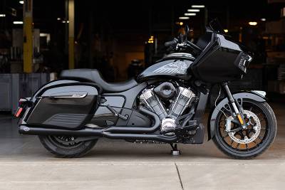 S&S Cycle - S&S 2 Into 1 Qualifier Full Length Exhaust System - Indian Challenger/Pursuit/Chieftain/Roadmaster - Guardian Black
