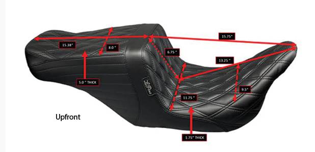 Fuel Moto - LePera Tailwhip Seat 24-Later H-D Touring