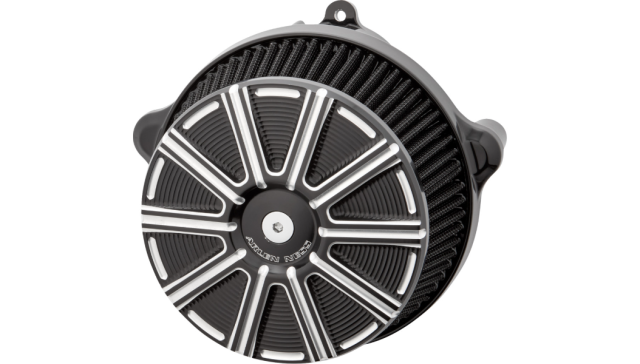 新品未使用ASHBURY SONIC BLACK TRIANGLEスペアレンズ付 Arlen Ness Big Sucker Stage 1 Air Cleaner Kit with Cover - 10