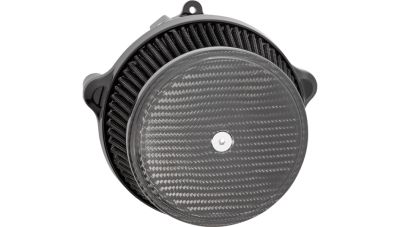 Arlen Ness - Arlen Ness Big Sucker Stage 1 Air Cleaner Kit with Cover - Carbon Black - M8 Gen2 Touring & Softail