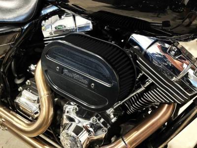Fuel Moto - Fuel Moto BMF Oval  Air Cleaner - Twin Cam Throttle by Wire Models