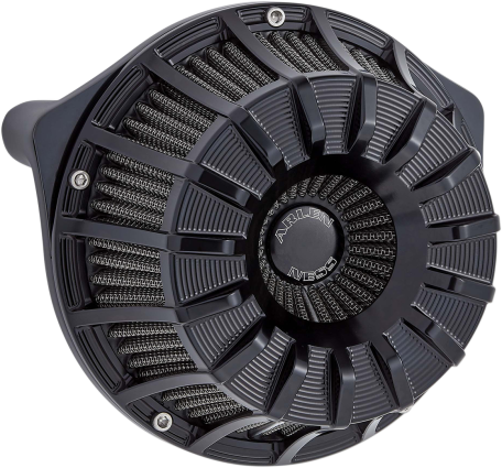 Arlen Ness - Arlen Ness Inverted Air Cleaner - 15-Spoke Black - Gen 2 Milwaukee-8
