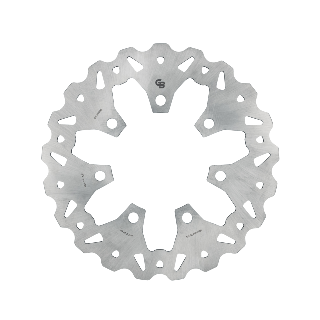 GBRAKES - GBRAKES Rotor - Front 11.8" Standard Solid Mount Wave - Chisel/Slicer Wheel