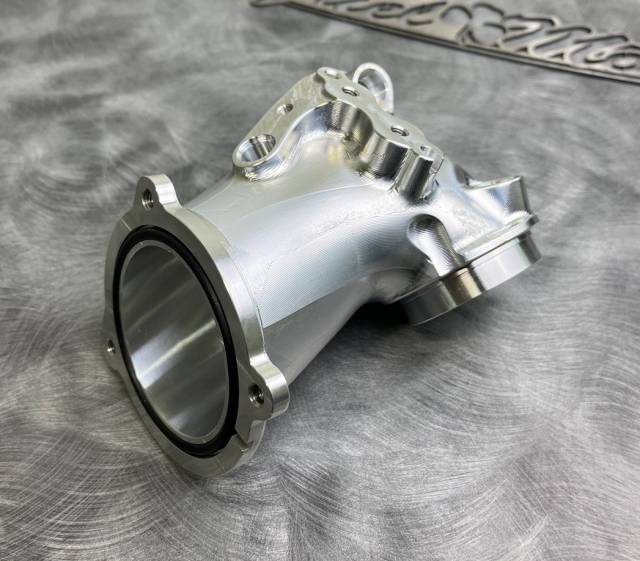 Fuel Moto - Fuel Moto 55mm Billet CNC Ported Manifold for Stock Throttle Body Gen 1 Milwaukee-8