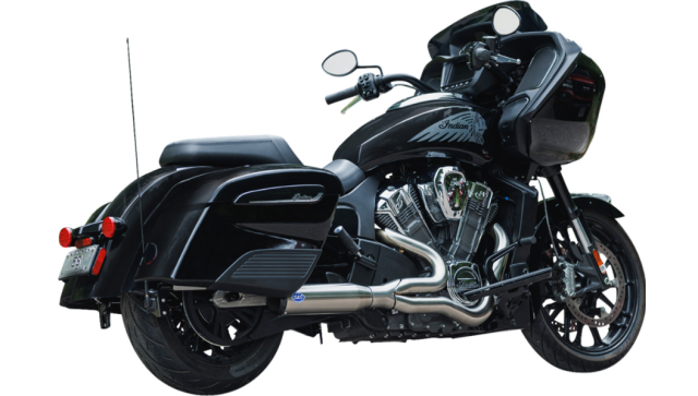 S&S Cycle - S&S 2 Into 1 Qualifier Exhaust - Race Only - Indian Challenger - Stainless