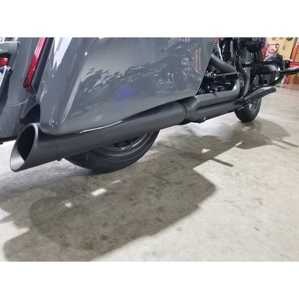 D&D Billet Cat 2 into 1 Black with Big Bore Baffle M8 24+ Touring
