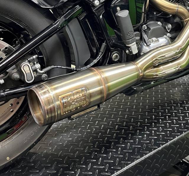 Fuel Moto - Fuel Moto Contender XL 2 Into 1 Exhaust Stainless Milwaukee-8 Softail