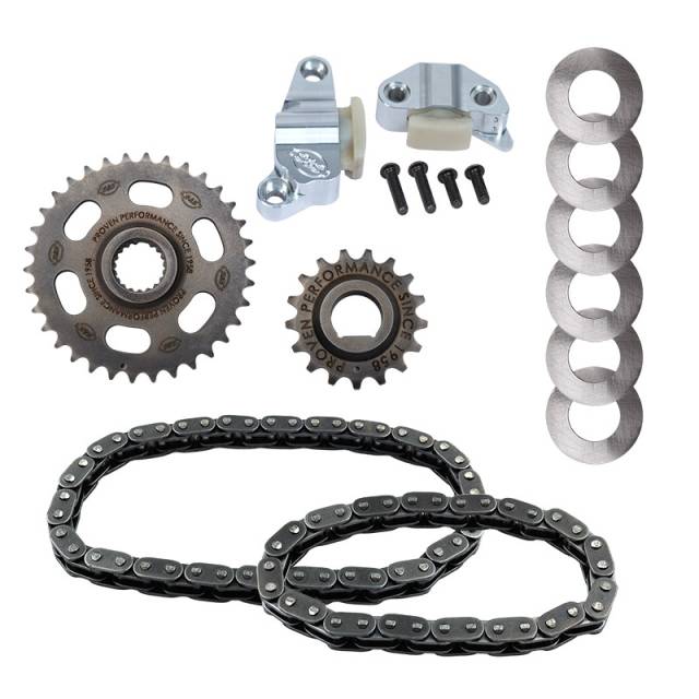 S&S Cycle - S&S Cycle Chain Drive Kit w/Tensioners Twin Cam 2007-Later (06 Dyna)