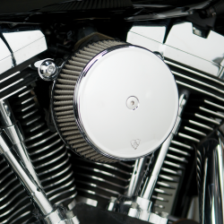 Arlen Ness - Arlen Ness Big Sucker Stage 1 Air Cleaner - Smooth - Chrome - Twin Cam (Exc. FBW) - Image 2