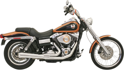Bassani Xhaust - Bassani Xhaust Road Rage 2 Into 1 Short Exhaust - Chrome - 2006-2017 Dyna - Image 1