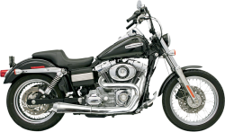 Bassani Xhaust - Bassani Xhaust Road Rage 2 Into 1 Exhaust - Chrome - 1991-2017 Dyna FXD - Image 1