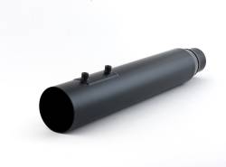 D&D - D&D Fat Cat 2 into 1 Black Straight Cut Perforated Wrapped Baffle 95-08 Touring - Image 1