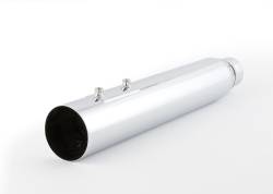 D&D - D&D Fat Cat 2 into 1 Chrome Straight Cut Louvered Baffle 95-08 Touring - Image 1