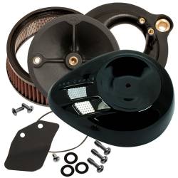 S&S Cycle - S&S Stealth Air Cleaner - H-D® M8 Models with Gloss Black Airstream Cover - Image 2