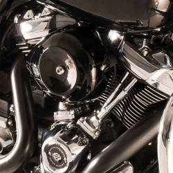 S&S Cycle - S&S Stealth Air Cleaner - H-D® M8 Models with Gloss Black Airstream Cover - Image 1