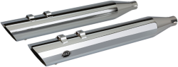 S&S Cycle - S&S Cycle 4" Slash Cut M8 Chrome Slip On Mufflers - Image 1