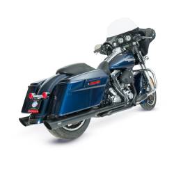 S&S Cycle - S&S Cycle 4" Slash Cut Black Slip On Mufflers - Image 3