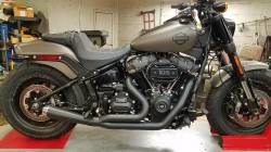 D&D - D&D Abuelo Cat Upswept 2 into 1 Black M8 Softail - Image 3