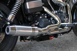 D&D - D&D Bob Cat Upswept 2 into 1 Chrome with Aluminum Sleeve 06-17 Dyna - Image 2