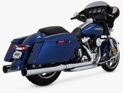 Vance & Hines - Vance & Hines Eliminator 400 Slip-On Muffler - Chrome with Black End Caps - M8 Touring - Image 1