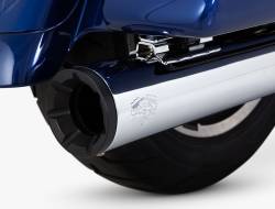 Vance & Hines - Vance & Hines Eliminator 400 Slip-On Muffler - Chrome with Black End Caps - M8 Touring - Image 4