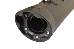 Jackpot - Jackpot Hi Roller Slip On Mufflers - Black with Black Slash End Caps Milwaukee-8 - Image 1