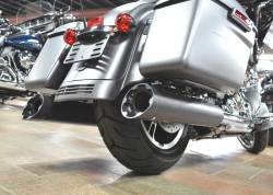 Jackpot - Jackpot Hi Roller Slip On Mufflers - Black with Black Slash End Caps Milwaukee-8 - Image 2