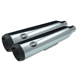 S&S Cycle - S&S Cycle 4" Grand National Chrome Slip On Mufflers - Image 3