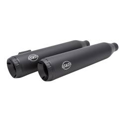 S&S Cycle - S&S Cycle 4" Grand National Black Slip On Mufflers - Image 3